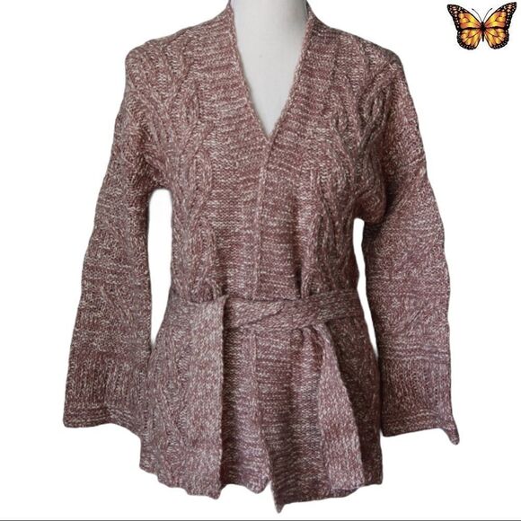 Kismet Bell Sleeve Cable Knit Cardigan Size Extra Small - Picture 1 of 6